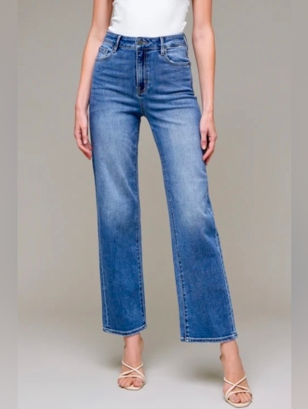 Hidden Jeans Women’s Straigh Leg Medium Dark Wash High Rise Denim Size 31